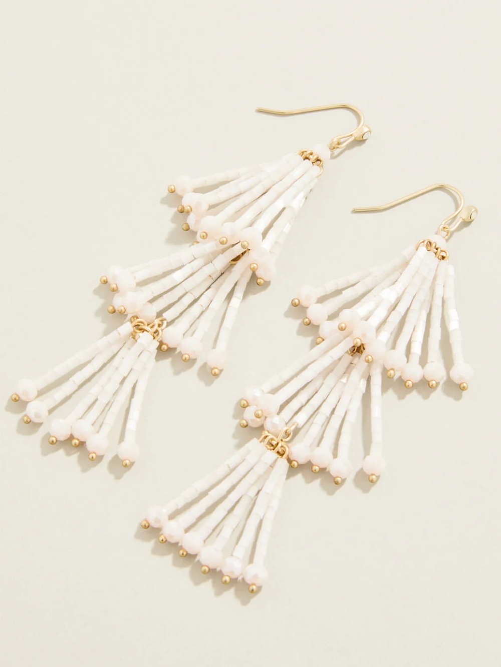 NWT! Spartina Take a Spin Earrings- white